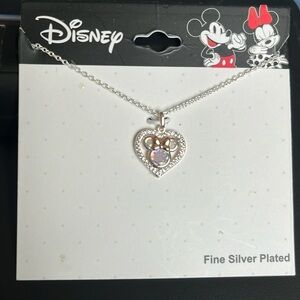 🆕 Disney’s Minnie Mouse Cubic Zirconia Pendant Necklace
